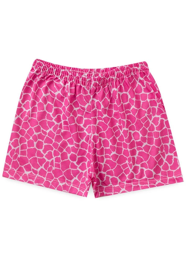 Atelie da Crianca - Pijama Feminino Verão Girafa Branco 3