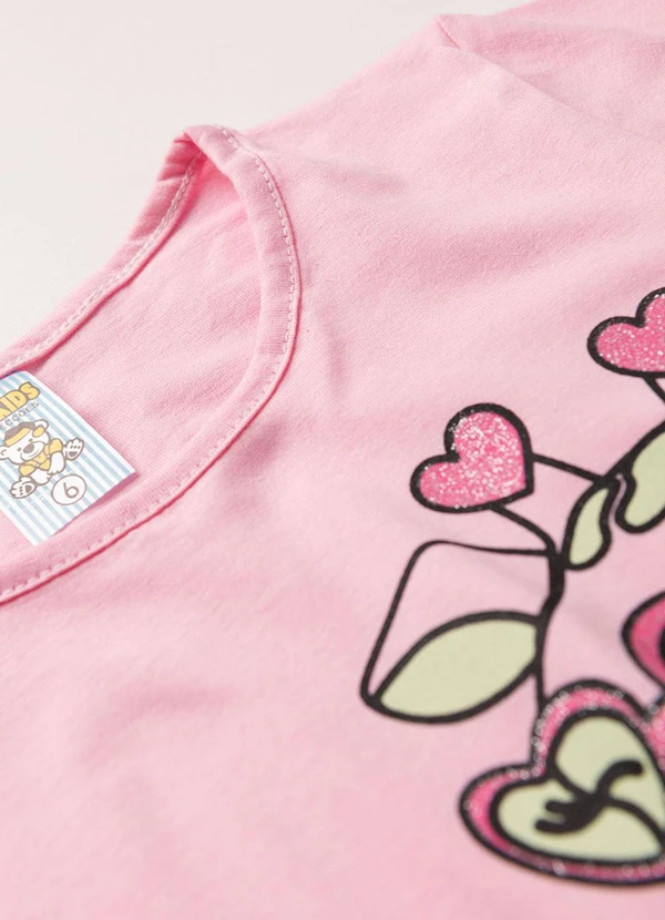 Atelie da Crianca - Pijama Feminino Verão Girafa Rosa 4