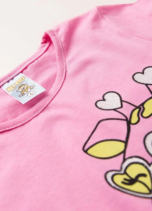 Atelie da Crianca - Pijama Feminino Verão Girafa Roxo 6