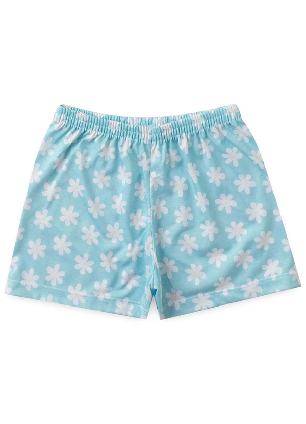Atelie da Crianca - Pijama Feminino Verão Nice Daisy Azul 3