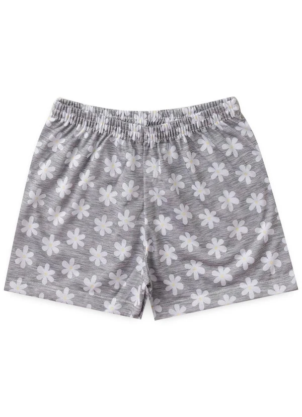 Atelie da Crianca - Pijama Feminino Verão Nice Daisy Cinza 3