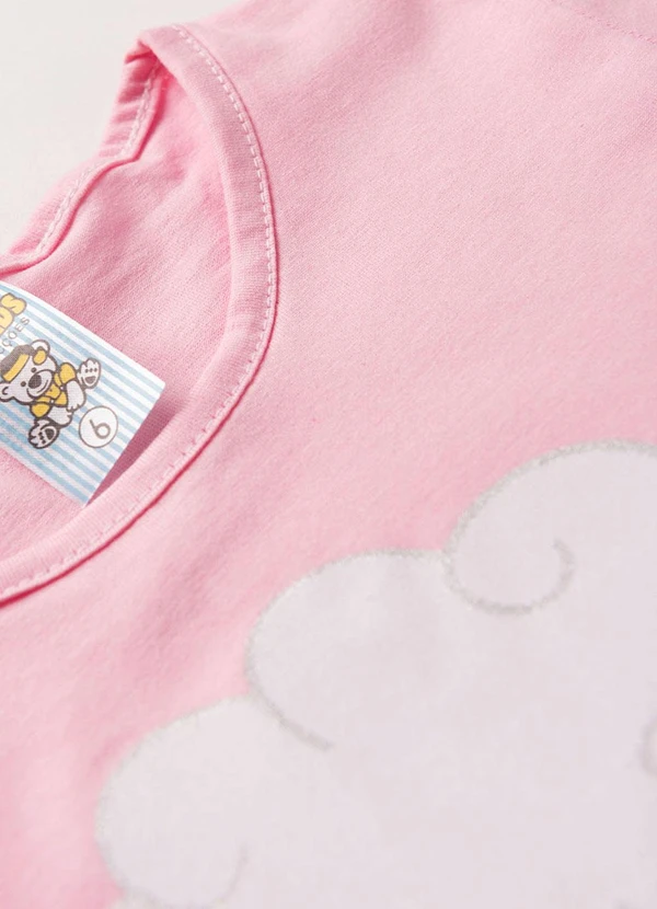 Atelie da Crianca - Pijama Feminino Verão Ovelha Rosa 4