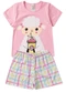 Atelie da Crianca - Pijama Feminino Verão Ovelha Rosa - variação: Rosa
