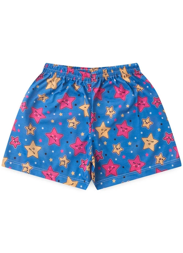 Atelie da Crianca - Pijama Feminino Verão Star Branco 3