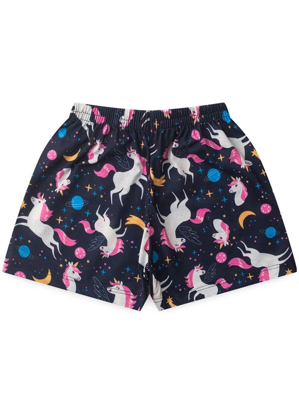 Atelie da Crianca - Pijama Feminino Verão Unicornio Azul 3