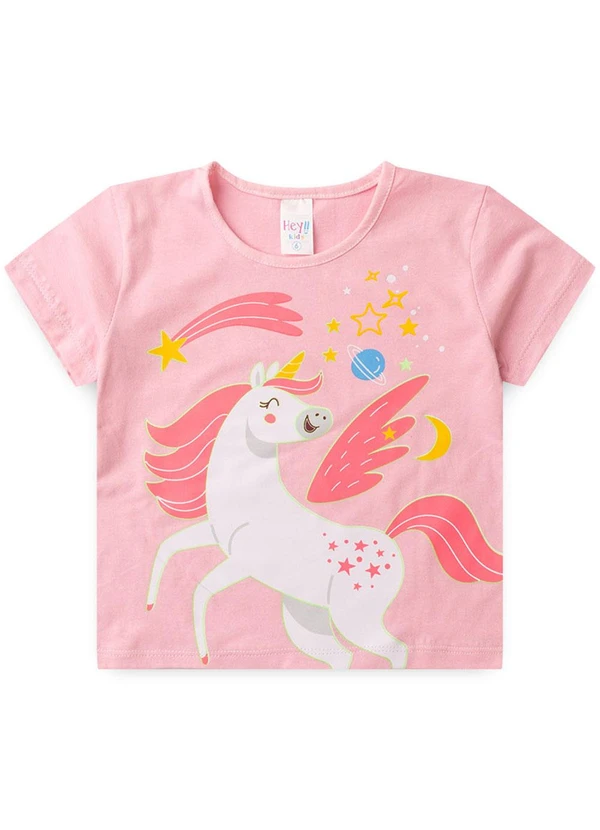 Atelie da Crianca - Pijama Feminino Verão Unicornio Rosa 2