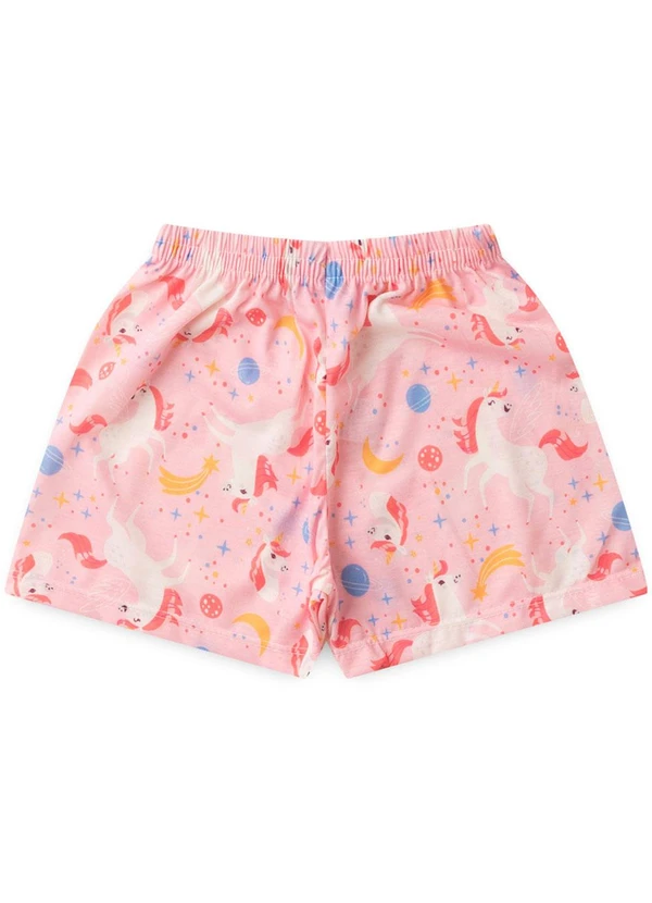 Atelie da Crianca - Pijama Feminino Verão Unicornio Rosa 3