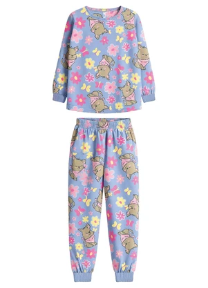 Malwee Kids - Pijama Floral que Brilha no Escuro Lavanda - MALWEE KIDS