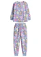 Malwee Kids - Pijama Floral que Brilha no Escuro Lavanda - variação: Lavanda