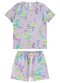 Malwee Kids - Pijama Corações que Brilham no Escuro Rosa - variação: Lavanda