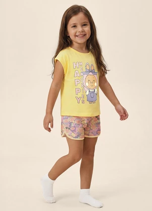 Malwee Kids - Pijama Happy Memories Amarelo Claro - MALWEE KIDS