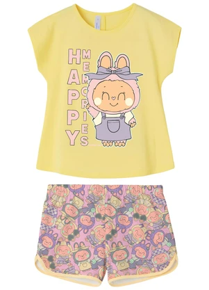 Malwee Kids - Pijama Happy Memories Amarelo Claro - MALWEE KIDS