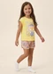 Malwee Kids - Pijama Happy Memories Rosa Claro - variação: Amarelo Claro