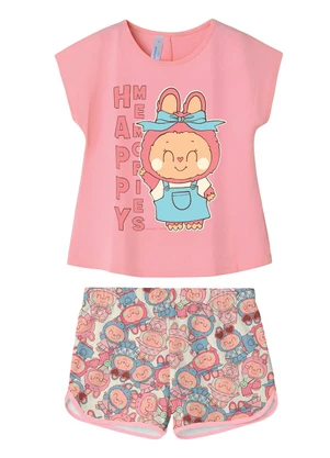 Malwee Kids - Pijama Happy Memories Rosa Claro - MALWEE KIDS