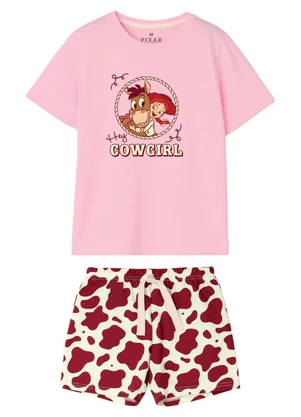 Malwee Kids - Pijama Hey Cowgirl Disney Pixar® Rosa Claro - MALWEE KIDS