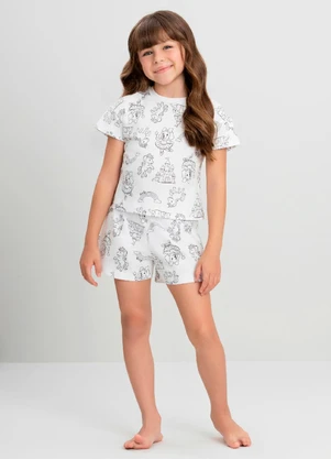 Pijama Infantil Blusa e Short Quimby Estampado - QUIMBY