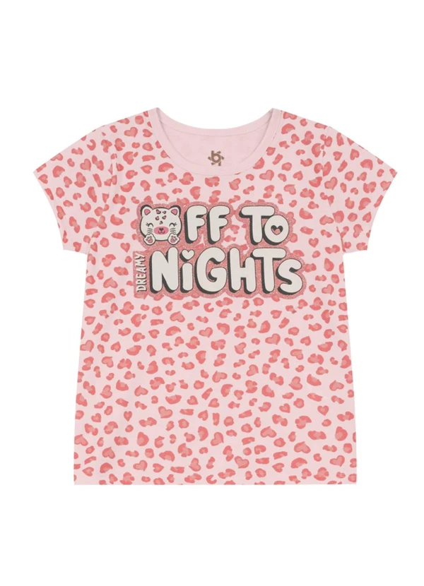 Brandili - Pijama Infantil de Oncinha Brilha no Escuro Rosa 3