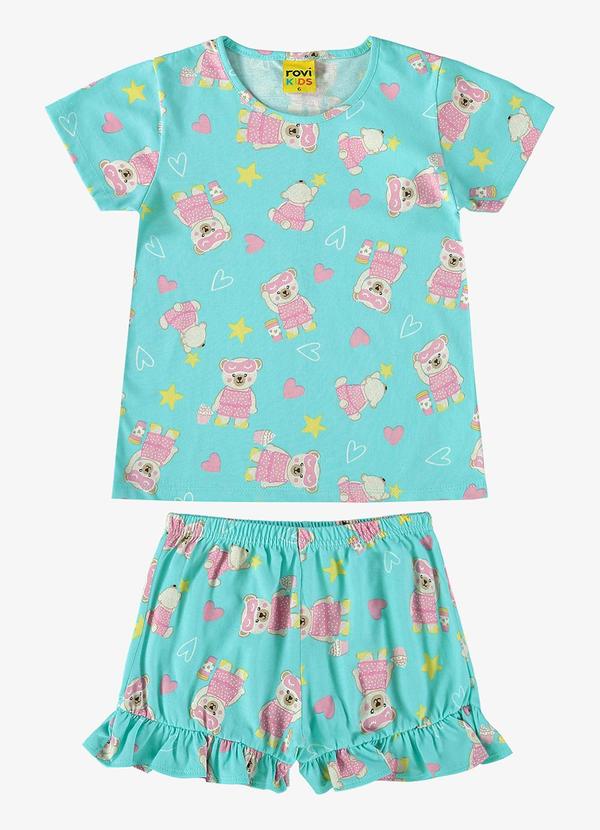 Rovi Kids - Pijama Infantil Feminino Azul 3