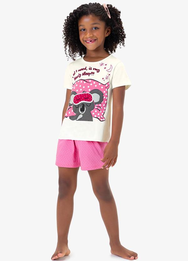Rovi Kids - Pijama Infantil Feminino Bege