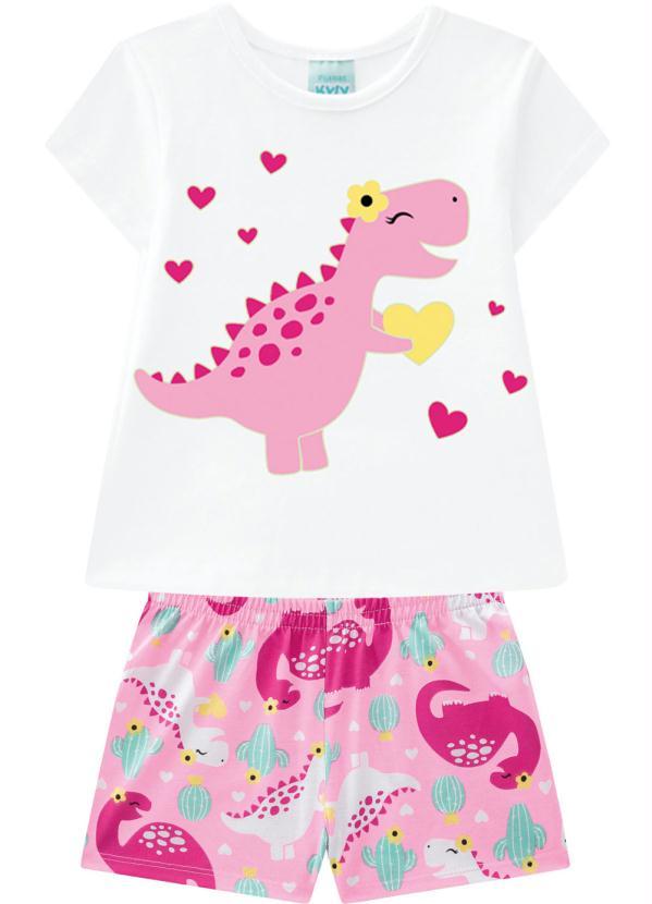 Kyly - Pijama Infantil Feminino Branco 2