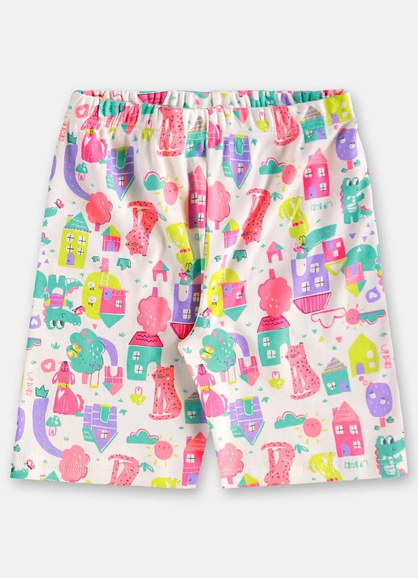 Up Baby - Pijama Infantil Feminino em Suedine Branco 5