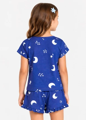 Select - Pijama Infantil Feminino Estampado Azul - SELECT