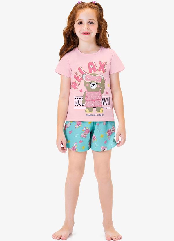 Rovi Kids - Pijama Infantil Feminino Rosa