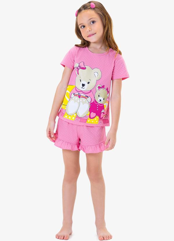Rovi Kids - Pijama Infantil Feminino Ursinhos Rosa