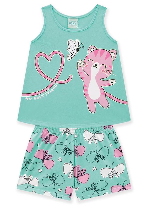Kyly - Pijama Infantil Feminino Verde