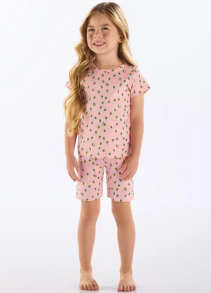 Up Baby - Pijama Infantil Finino Suedine Rosa - UP BABY