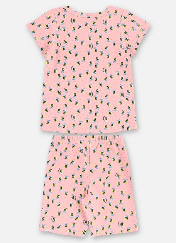 Up Baby - Pijama Infantil Finino Suedine Rosa 3