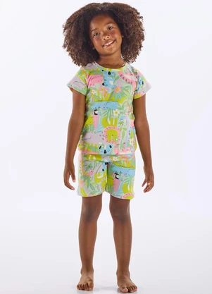 Up Baby - Pijama Infantil Finino Suedine Verde - UP BABY