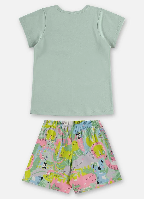 Up Baby - Pijama Infantil Finino Suedine Verde 3