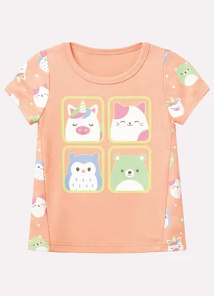 Kyly - Pijama Infantil Menina Bichinhos Laranja - KYLY
