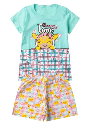 Select - Pijama Infantil Menina Brilha no Escuro Azul - SELECT