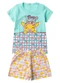 Select - Pijama Infantil Menina Brilha no Escuro Amarelo - variação: Azul