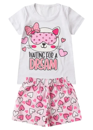 Select - Pijama Infantil Menina Brilha no Escuro Branco - SELECT