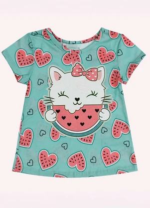 Kyly - Pijama Infantil Menina Brilha no Escuro Verde - KYLY