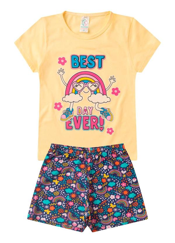 Rovitex - Pijama Infantil Menina Brilha no Escuro