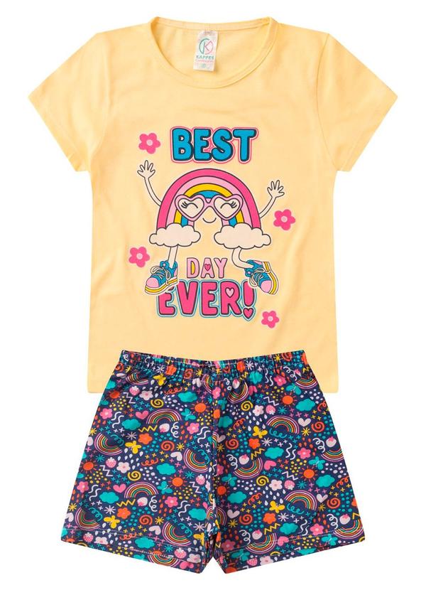 Rovitex - Pijama Infantil Menina Brilha no Escuro 