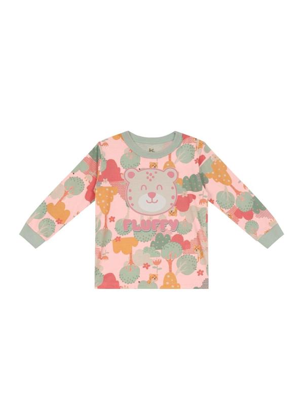Brandili - Pijama Infantil Menina de Ursinho Rosa 3