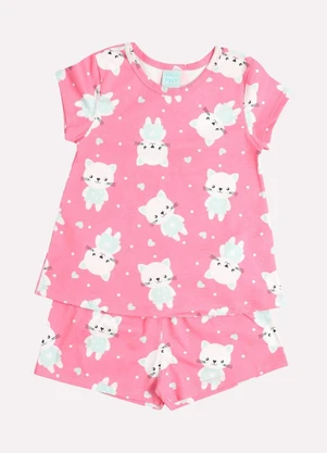 Kyly - Pijama Infantil Menina Estampado Rosa - KYLY