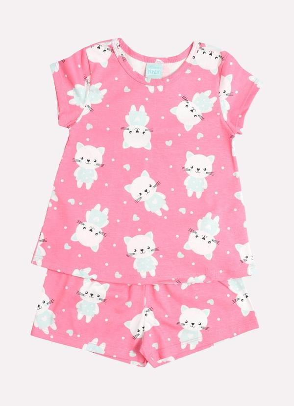 Kyly - Pijama Infantil Menina Estampado Rosa