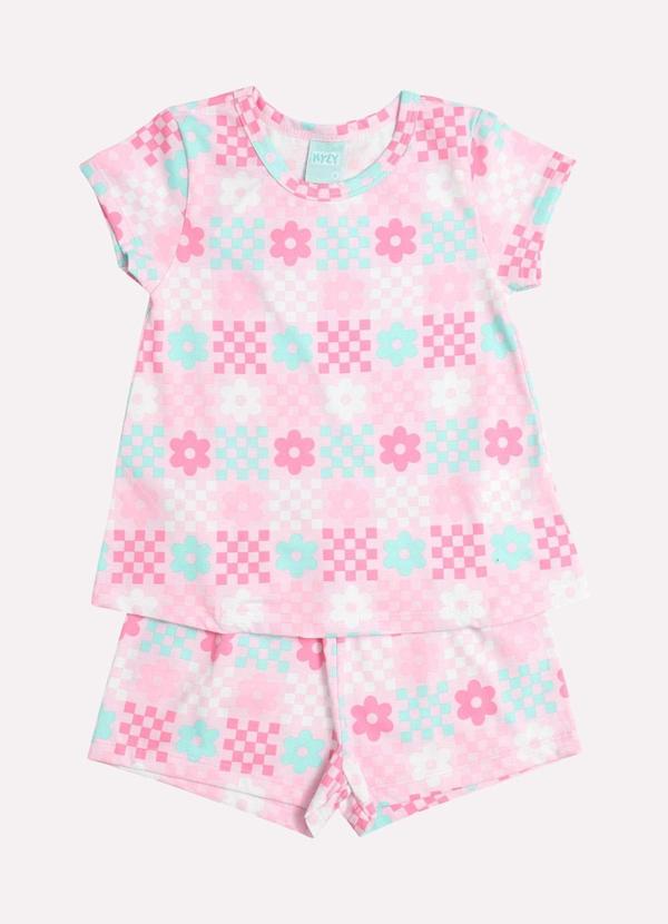 Kyly - Pijama Infantil Menina Estampado Rosa