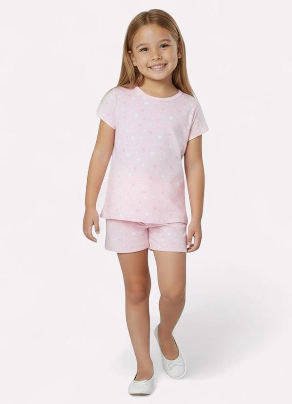 Kyly - Pijama Infantil Menina Estampado Rosa