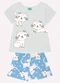 Kyly - Pijama Infantil Menina Gatinhos Cinza - variação: Cinza