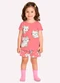 Kyly - Pijama Infantil Menina Gatinhos Cinza - variação: Rosa