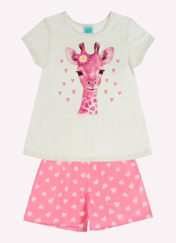 Kyly - Pijama Infantil Menina Girafa Off White 2
