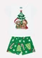 Kyly - Pijama Infantil Menina Natal Branco - variação: Branco