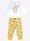 Kyly - Pijama Infantil Menina Unicórnio Branco - variação: Branco